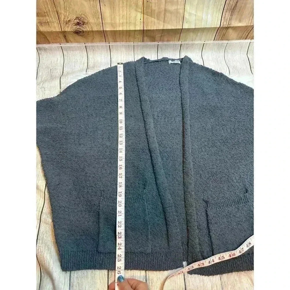 Evereve Dolman Sleeved Cardigan Sweater Knotty Texture Slate Blue/Gray Size XL - Picture 9 of 9